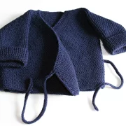 Babystrickset für Neugeborene dunkelblau